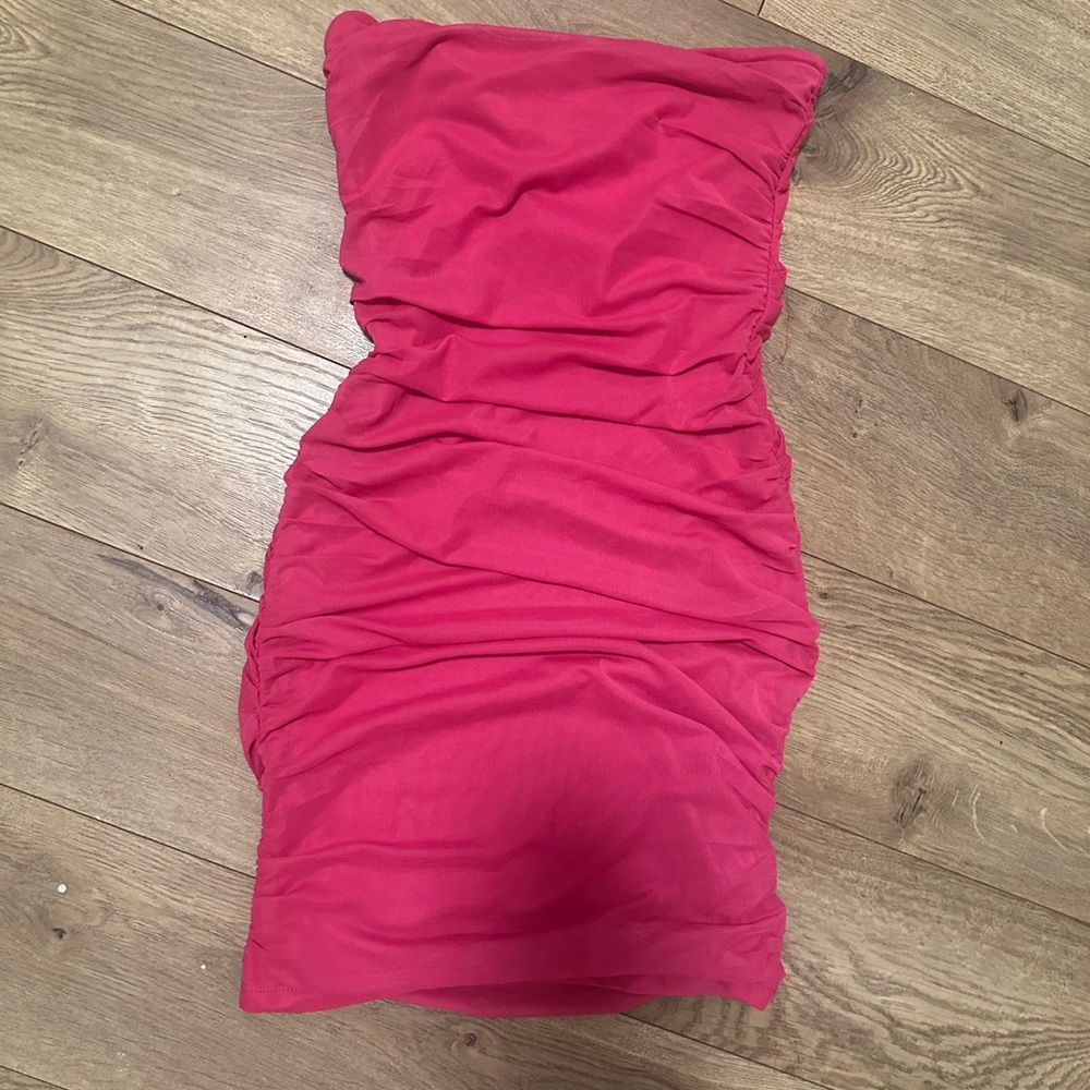 Hot pink dress